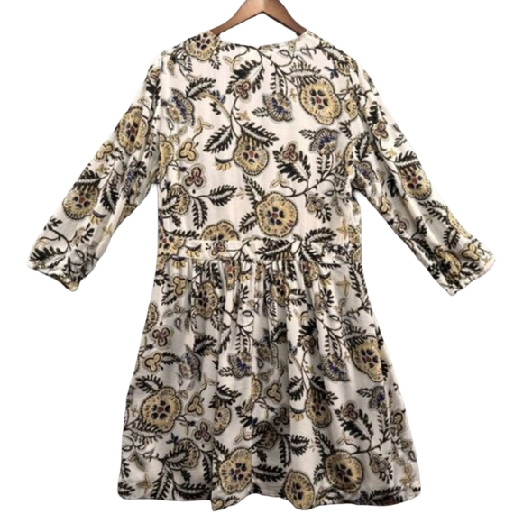 ba&sh Volver Floral Paisley Dress Ecru Size Small - Picture 10 of 11